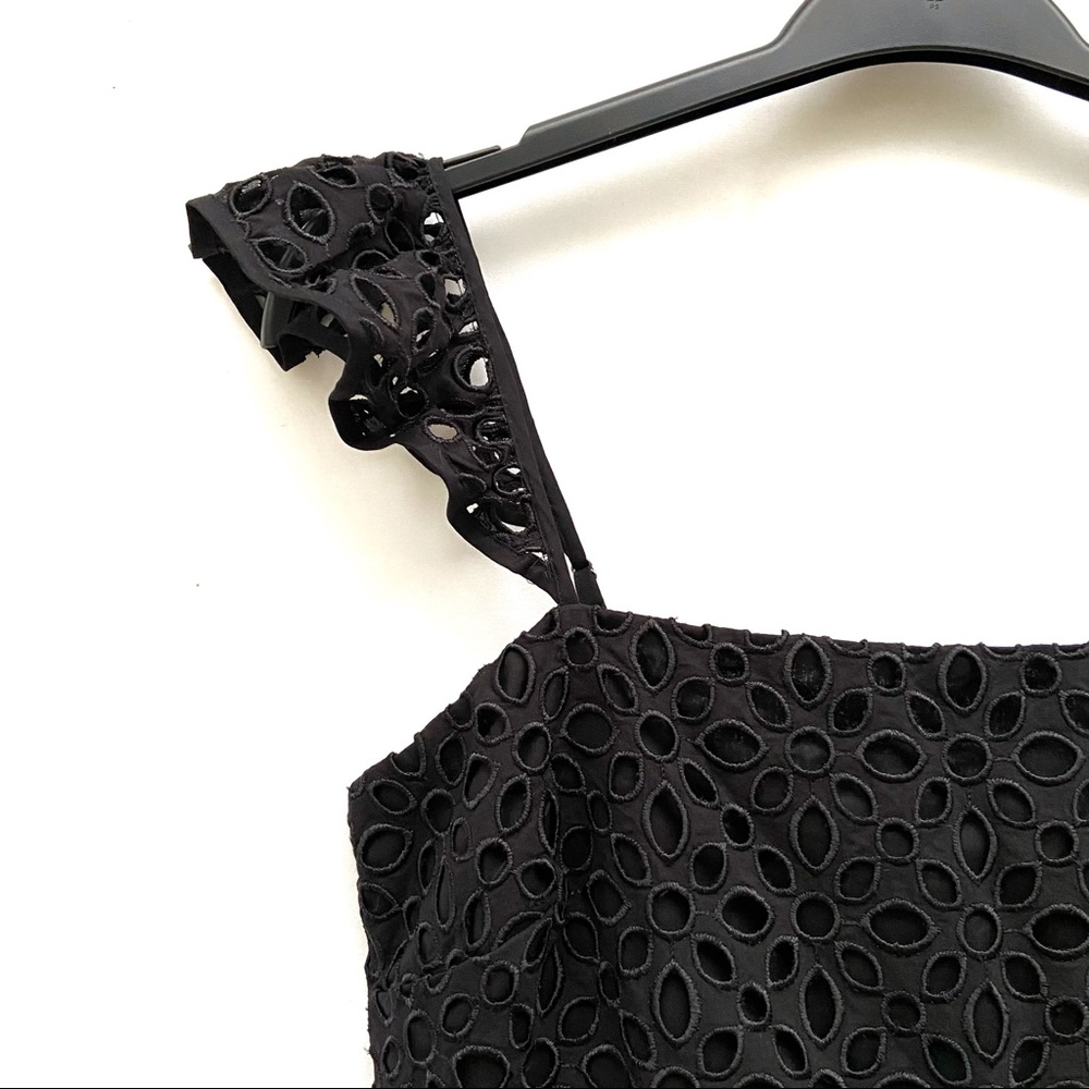 J. Crew Eyelet Ruffle Cropped Wide Leg Jumpsuit - Picture 5 of 10